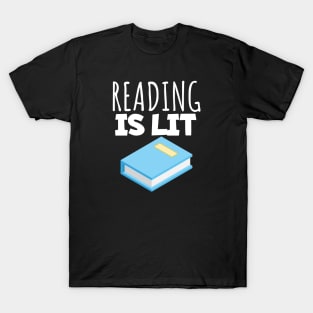 Bookworm reading is lit T-Shirt